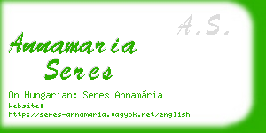 annamaria seres business card